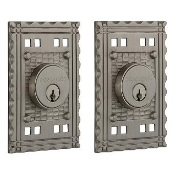 Nostalgic Warehouse CRADBL Craftsman Double Cylinder Deadbolt