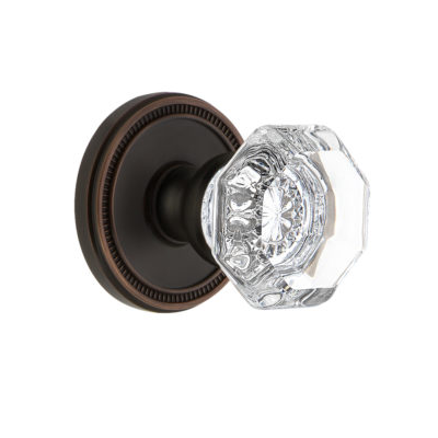 Grandeur Chambord Knob with Soleil Rose Timeless Bronze