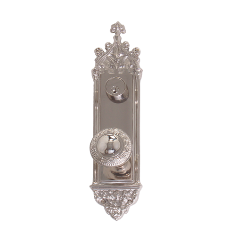 Brass Accents Renaissance Collection Gothic Deadbolt Plate