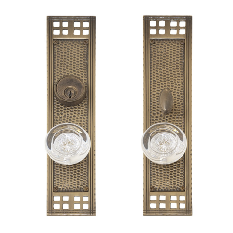 Brass Accents D05-K535 Arts and Crafts Collection Mortise Entrance Set