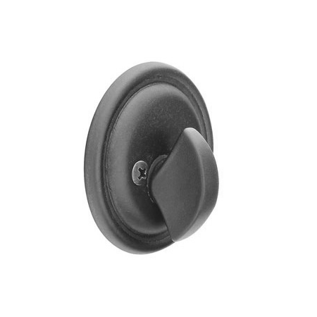 Emtek 8556 Tuscany Style One Sided Deadbolt Flat Black Patina (FB)