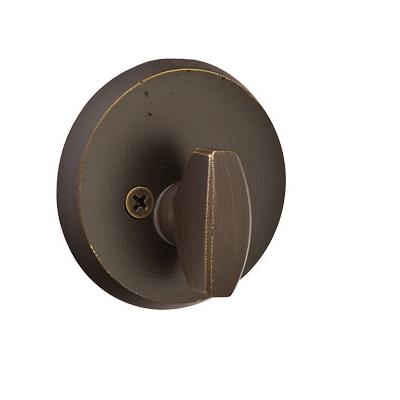 Emtek #2 Style Single Sided Deadbolt Medium Bronze Patina (MB)