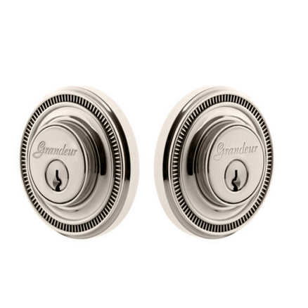 Grandeur Soleil Double Cylinder Deadbolt Polished Nickel