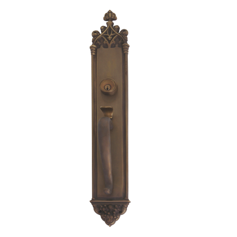 Brass Accents Renaissance Collection Gothic Mortise Handleset