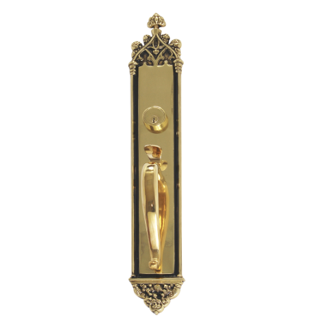 Brass Accents Renaissance Collection Gothic Mortise Handleset