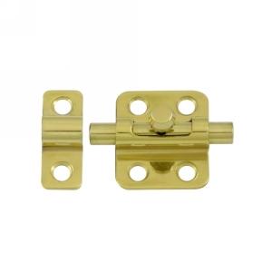 Deltana Solid Brass Barrel Bolt shown in Polished Brass (US3)