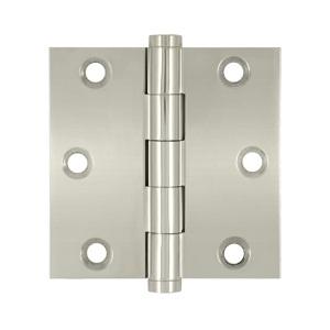 Deltana 3" x 3" Square Corner Standard Brass Hinges DSB3