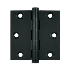 Deltana 3" x 3" Square Corner Standard Brass Hinges DSB3