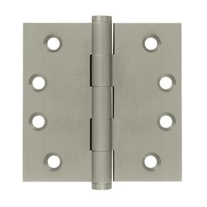 Deltana 4" x 4" Square Corner Solid Brass Hinges (Pair) DSB4