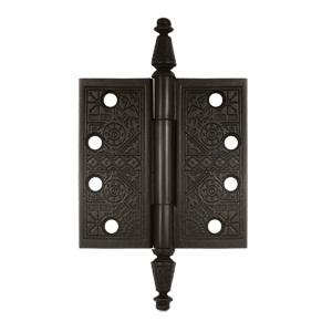 Deltana 4" x 4" Square Corner Ornate Solid Brass Hinges DSBP44U