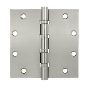 Deltana 5" x 5" Square Corner Ball Bearing Solid Brass Hinges DSB55B14