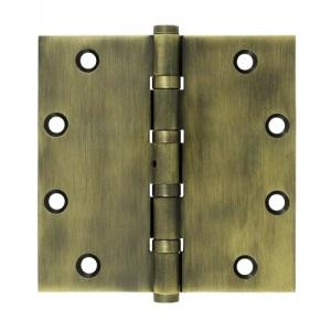 Deltana 5" x 5" Square Corner Ball Bearing Solid Brass Hinges NPR DSB55NB