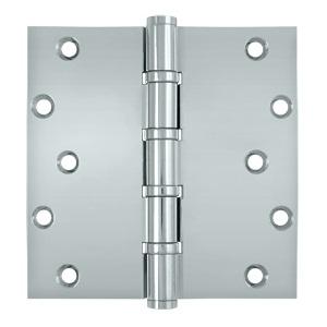 Deltana 6" x 6" Square Corner Ball Bearing Solid Brass Hinges DSB66BB