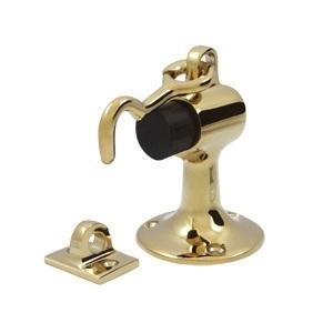 Deltana SAHF358 Solid Brass Floor Mount Door Bumper with holder PVD Brass