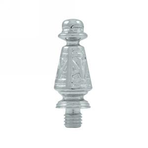 Deltana Solid Brass OrnateTip Finial