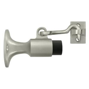 Deltana SAHW325 Wall Brass Mount Door Bumper with Holder Satin Nickel 