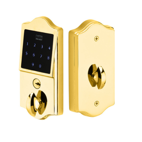 Emtek E3002 EMTouch Classic Style Electronic Deadbolt PVD Brass