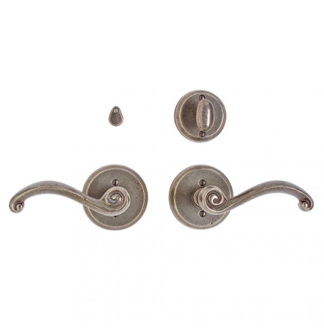 Rocky Mountain E418 Round Escutcheon with Choice of Knob or Lever