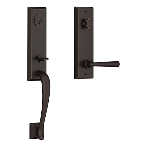 Baldwin Reserve Del Mar Handleset shown in Venetian Bronze (112)