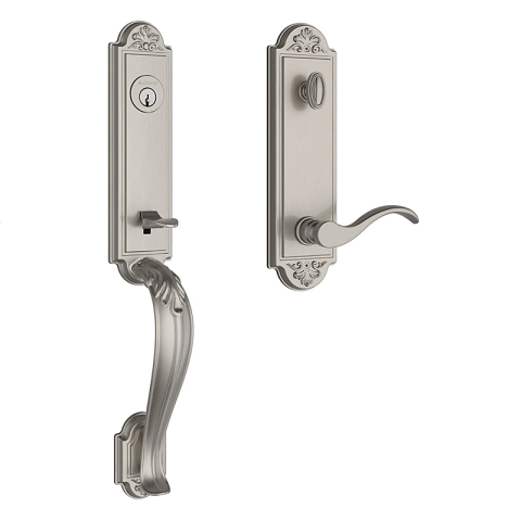 Baldwin Reserve Elizabeth Handleset shown in Satin Nickel (150)