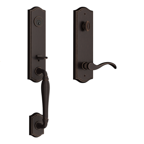 Baldwin Reserve New Hampshire Handleset shown in Venetian Bronze (112)