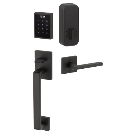 Emtek EMP0103 EMPowered™ Touchscreen Keypad Baden Entry Flat Black