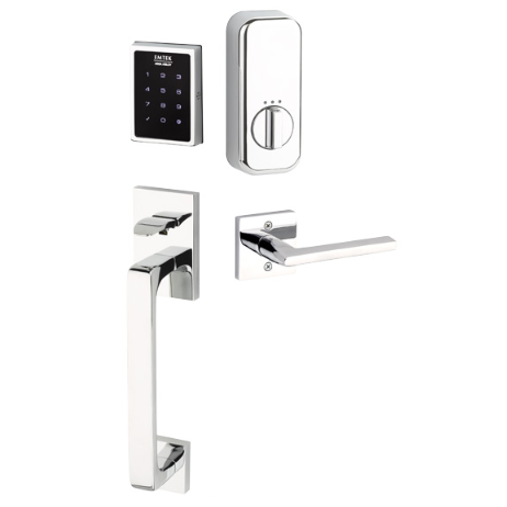 Emtek EMP0103 EMPowered™ Touchscreen Keypad Baden Entry Polished Chrome