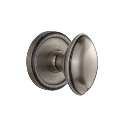 Grandeur Eden Prairie Knob with Georgetown Rose Antique Pewter 