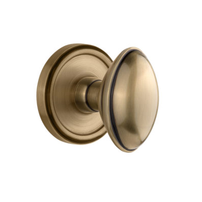 Grandeur Eden Prairie Knob with Georgetown Rose Vintage Brass 