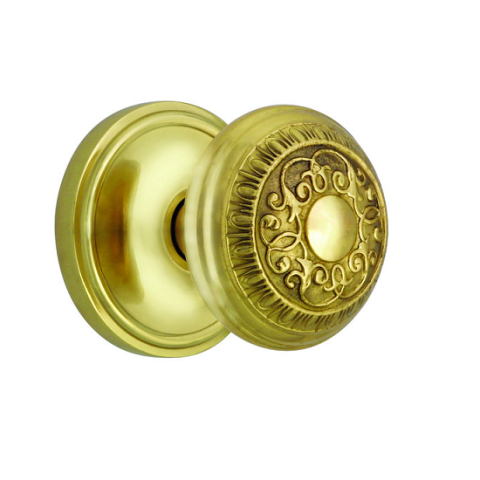 Nostalgic Warehouse Egg & Dart Privacy Mortise with Classic Rose Polished Brass