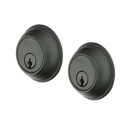 Emtek 8371 Tuscany Classic Style Double Cylinder Deadbolt Flat Black (FB)