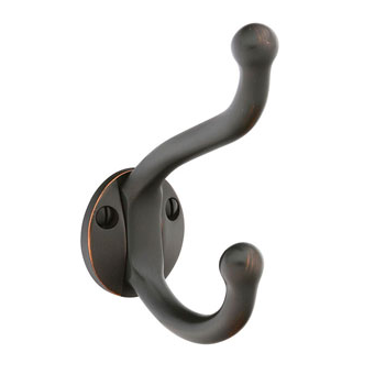 Emtek 2606 Brass Robe Hook Oil Rubbed Bronze (US10B)