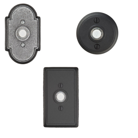 Emtek 2431, 2432, 2433 Wrought Steel Doorbells