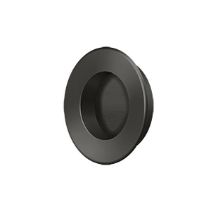 Deltana FP178 Solid Brass 1-7/8" Round HD Flush Pull Oil Rubbed Bronze