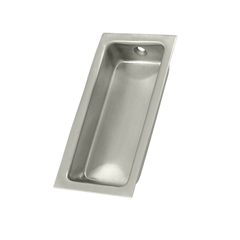 Deltana FP227-15 Large Rectangular Flush Pull Satin Nickel