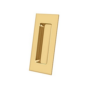 Deltana FP40 Solid Brass Heavy Duty Rectangular Flush Pull PVD Brass