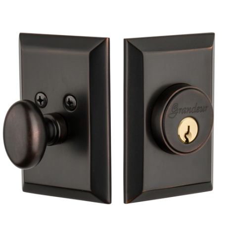 Granduer Fifth Avenue Single Cylinder Deadbolt Timeless Bronze (TB)