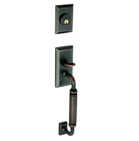 Grandeur Fifth Avenue Handleset shown in Timeless Bronze