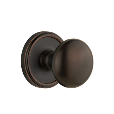 Grandeur Fifth Avenue Knob with Georgetown Timeless Bronze 