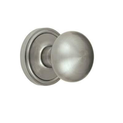 Grandeur Fifth Avenue Knob with Georgetown Rose Satin Nickel 