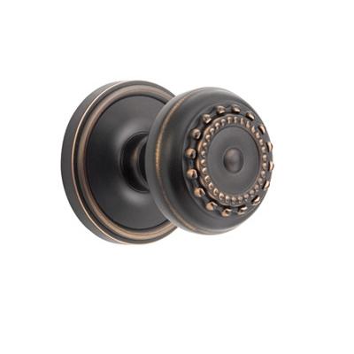 Grandeur Parthenon Knob with Georgetown Rose Timeless Bronze 