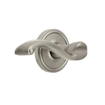 Grandeur Portofino Lever with Georgetown Rose Satin Nickel 