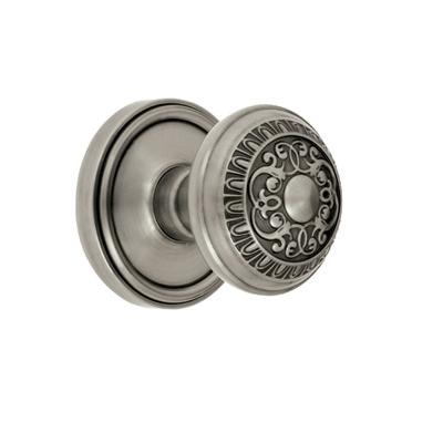 Grandeur Windsor Knob with Georgetown Rose Antique Pewter