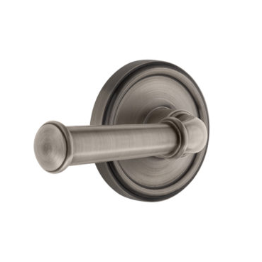 Grandeur Georgetown Lever Set with Georgetown Rose Antique Pewter