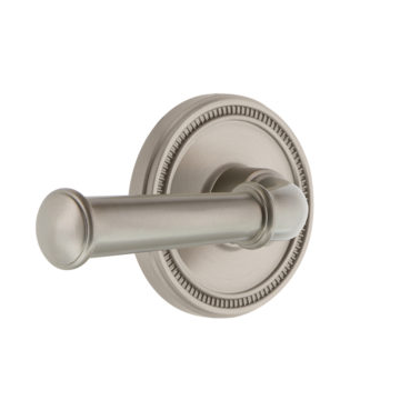 Grandeur Georgetown Lever Set with Soleil rose Satin Nickel