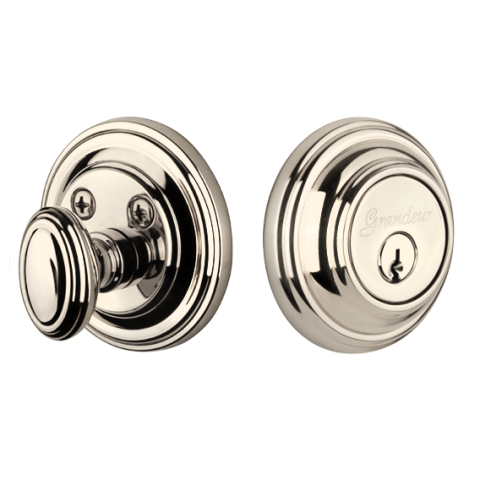 Grandeur Georgetown Single Cylinder Deadbolt Polished Nickel (PN)