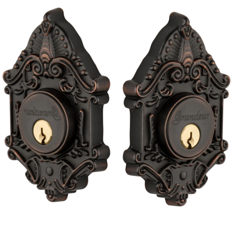 Grandeur Grande Victorian Double Cylinder Deadbolt (TB) Timeless Bronze