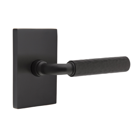 Emtek Select Hammered Door Lever Set with R-Bar Stem 