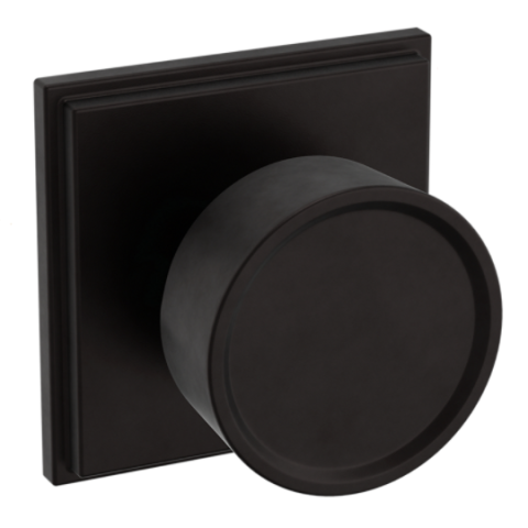 Baldwin Estate Pre-Configured K007 Door Knob Set with R050 Rose Oil Rubbed Bronze (102)