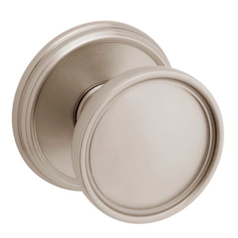 Baldwin Estate K012 Tulip Door Knob Set Lifetime Satin Nickel (056)